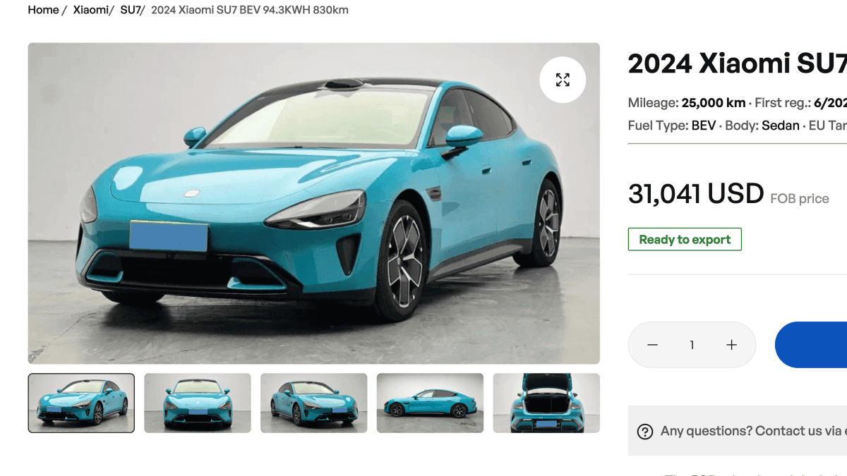 Used Chinese EV Imports Face European Ownership Costs