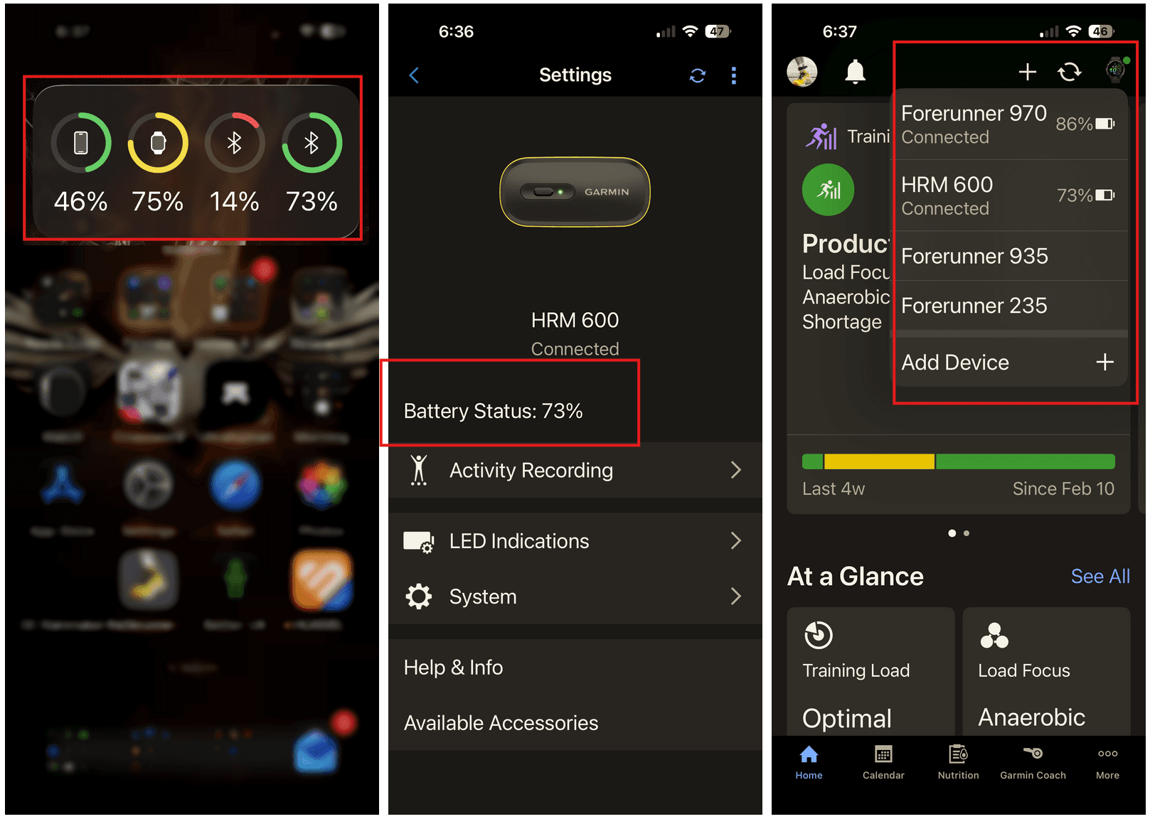 Garmin Connect: Finally Battery Status