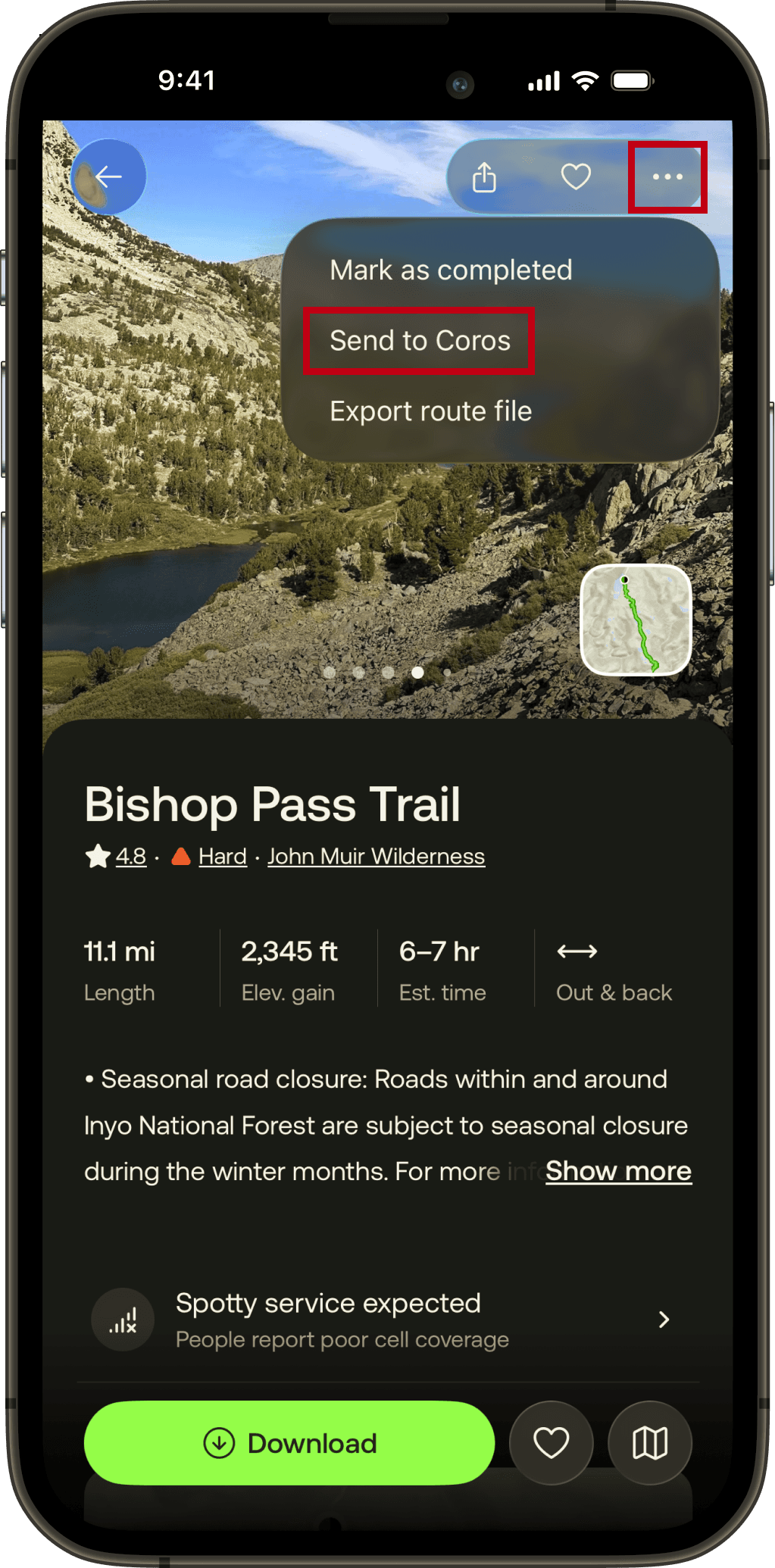 COROS AllTrails : intégration directe, mais Garmin reste en avance