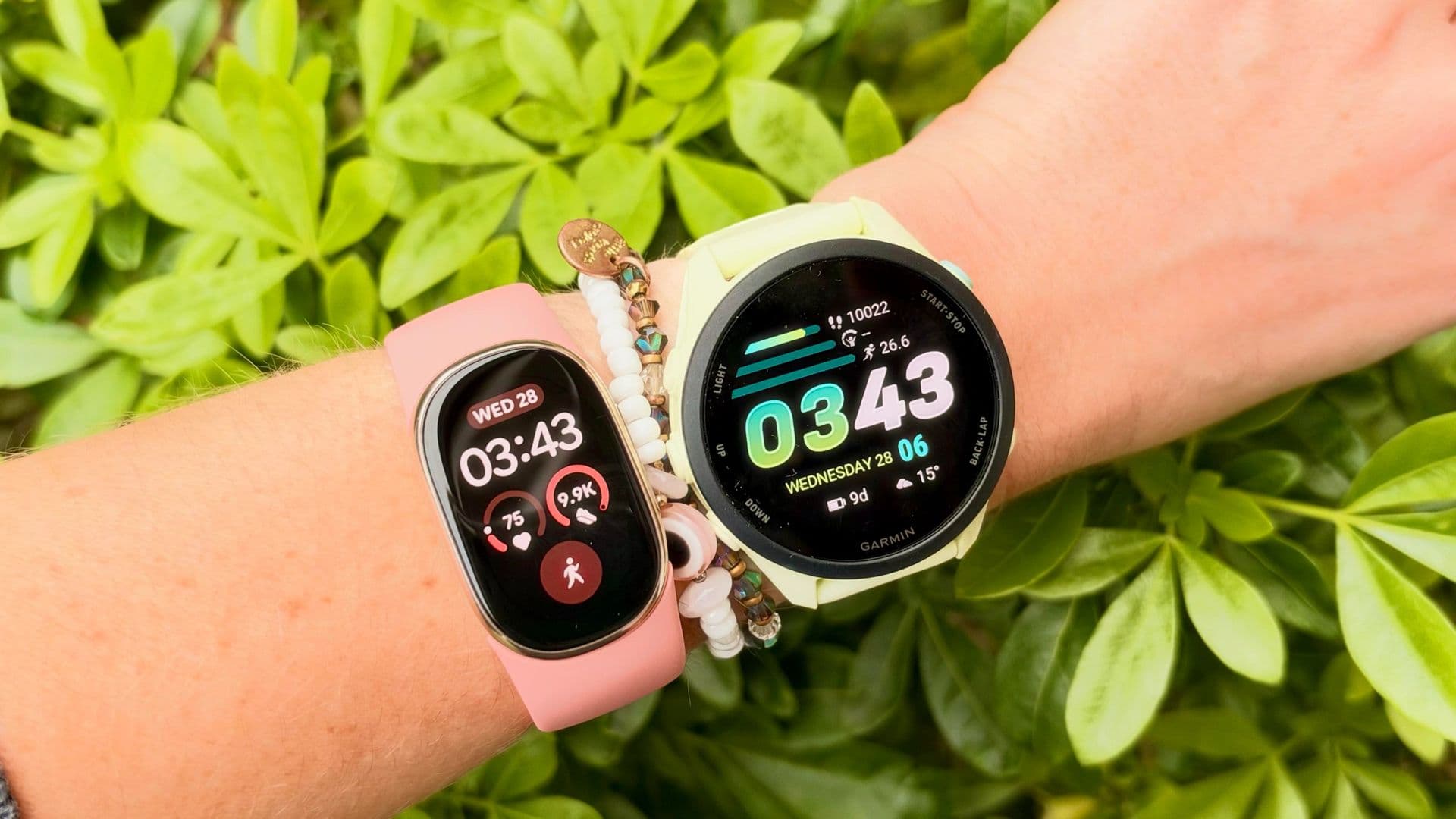 Fitbit Edge plus précise que Garmin Forerunner 70 au comptage