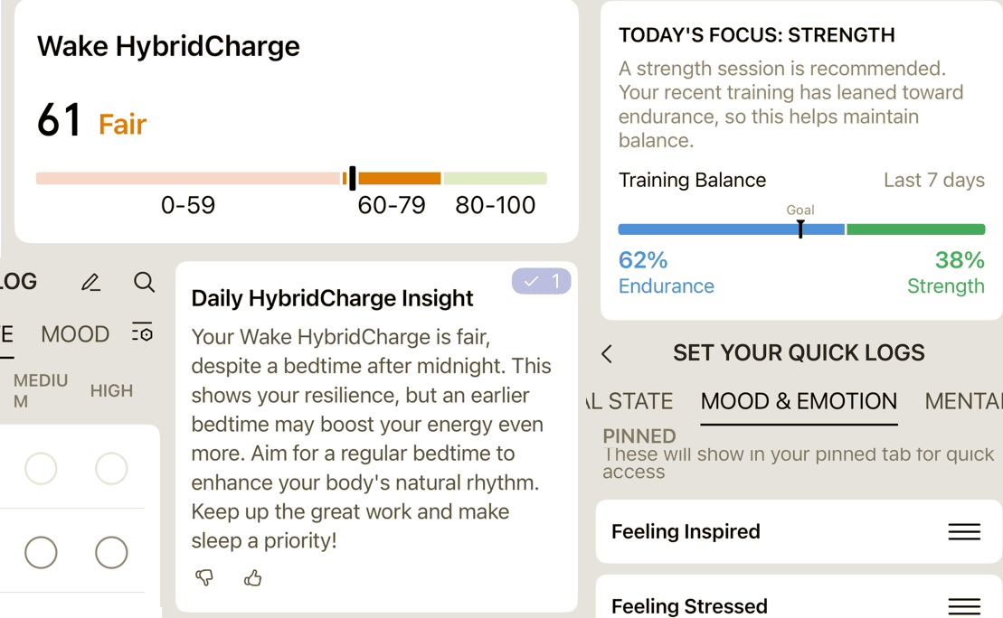 Amazfit HybridCharge : score de récupération biométrique + déclaratif testé