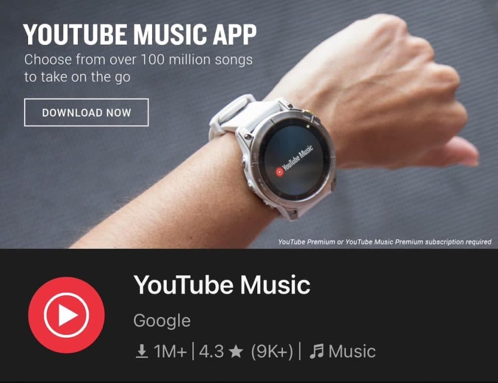 YouTube Music arrive enfin sur les Garmin Fenix 9